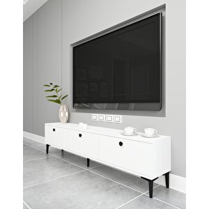 Atlas Tv Ünitesi Beyaz Beyaz