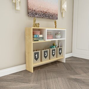 Moma Kahve Köşesi Dresuar Beyaz-safirmeşe Beyaz-Safirmeşe