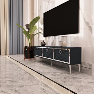 Palo Gümüş Tv Ünitesi Antrasit-Gümüş Antrasit Gümüş