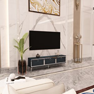 Palo Gümüş Tv Ünitesi Antrasit-Gümüş