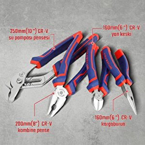 Workpro Wp209133 4 Parça Profesyonel Pense Seti