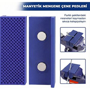 Workpro Wp233010 65mm 360° Döner Tabanlı Örslü Profesyonel Mini Tezgâh Mengene