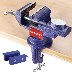 Wp233010 65mm 360° Döner Tabanlı Örslü Profesyonel Mini Tezgâh Mengene