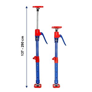 Wp289034 137-290cm 70kg Teleskobik Mandallı Ayarlanabilir 2’li Çelik Destek Direği + Taşıma Çantası