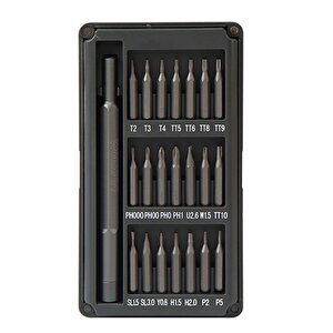 Wp200551 21 Parça Cr-v Duvar Askı Aparatlı Profesyonel Manyetik Tornavida Seti