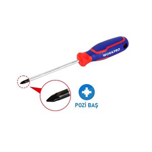 Wp221036 Pz1x100mm Cr-v Manyetik Profesyonel Yıldız Tornavida