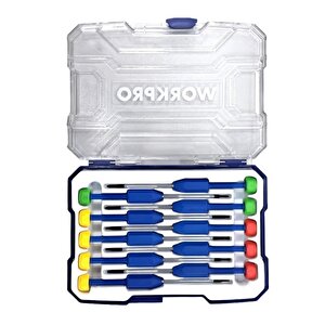 Wp200530 Cr-v 10 Parça Profesyonel Manyetik Hassas Tornavida Seti