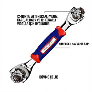 Wp272018 8 In 1 Mafsallı Çok Fonksiyonlu Profesyonel Lokma Anahtarı