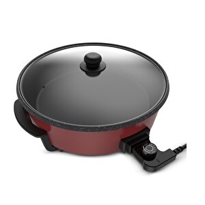 King K2101 Tavazade Çok Amaçli Pi̇zza Tava Kirmizi