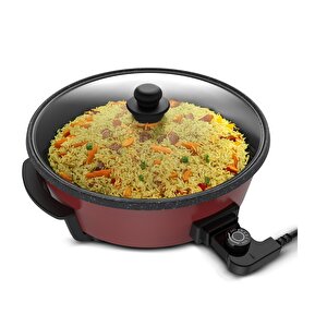 King K2101 Tavazade Çok Amaçli Pi̇zza Tava Kirmizi