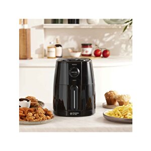 Smart Cook 60 Dakikaya Kadar Zaman Ayarlı Compact Airfryer Black 2 Kişilik