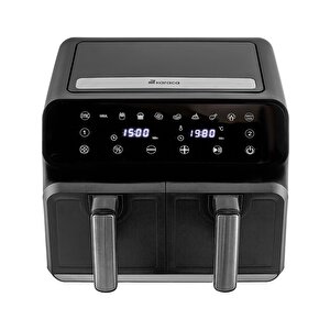 Multifry Xxxl 4+4 L Dijital Twin Çift Hazneli Yağsız Airfryer – Zamanlayıcı, Enerji Tasarrufu, Kolay Temizlik