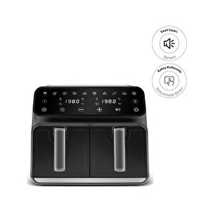 Karaca Multifry Xxxl 4+4 L Dijital Twin Çift Hazneli Yağsız Airfryer – Zamanlayıcı, Enerji Tasarrufu, Kolay Temizlik