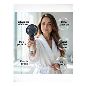 12 Adet Yedek Filtreli Su Tasarruflu Kireç Önleyici Özellikli Duş Başlığı