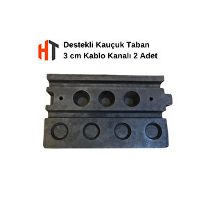 Hayat Trafik 10 Cm Kauçuk Rampa, Otopark Rampası, Engelli Kaldırım Rampası 50 X 30 X 10 Cm