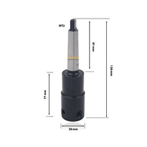Manyetik Matkap Mors Konik Adaptörü Mk2 Vidalı