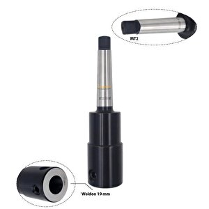 Manyetik Matkap Mors Konik Adaptörü Mk2 Vidalı