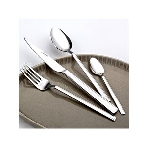 Athena 84 Parça Paslanmaz Çelik Çatal Kaşık Bıçak Seti 12 Kişilik Şık Tasarım