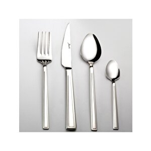 Jumbo Athena 84 Parça Paslanmaz Çelik Çatal Kaşık Bıçak Seti 12 Kişilik Şık Tasarım