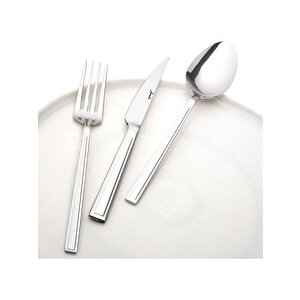 Jumbo Athena 84 Parça Paslanmaz Çelik Çatal Kaşık Bıçak Seti 12 Kişilik Şık Tasarım