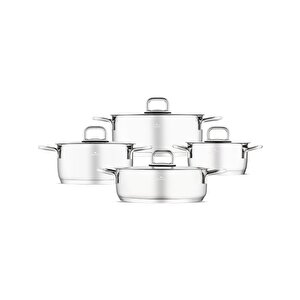 Web New Myra 8 Parça Çelik Tencere Seti