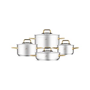 Modena 8 Parça Titanyum Gold Tencere Seti