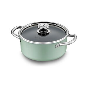 Mint Green 7 Parça Granit Tencere Seti