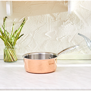 Powersteel 3ply 316+ İndüksiyon Tabanlı Çelik Sütlük/sosluk Copper