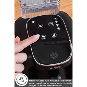 Hatır Otomatik Su Alma Hazneli Türk Kahve Makinesi 5 Fincan Kapasiteli Walnut Brown