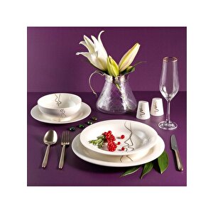 Jumbo Efect 12 Kişilik 60 Parça Yemek Takımı