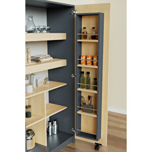 "zelvin" 2 Kapakli Raflı Kiler Dolabı Banyo Dolabı, Mutfak Dolabı Çok Amaçlı Dolap