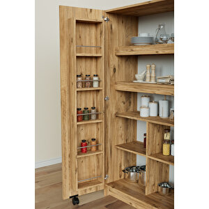 "zelvin" 2 Kapakli Raflı Kiler Dolabı Banyo Dolabı, Mutfak Dolabı Çok Amaçlı Dolap