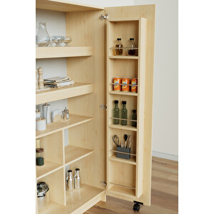 "zelvin" 2 Kapakli Raflı Kiler Dolabı Banyo Dolabı, Mutfak Dolabı Çok Amaçlı Dolap