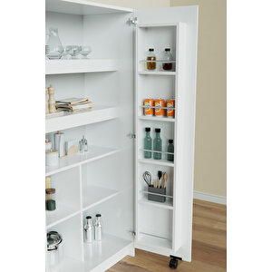 "zelvin" 2 Kapakli Raflı Kiler Dolabı Banyo Dolabı, Mutfak Dolabı Çok Amaçlı Dolap