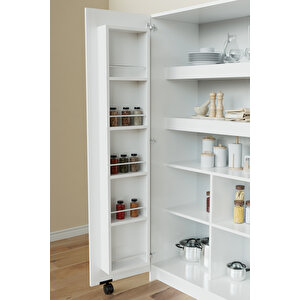 "zelvin" 2 Kapakli Raflı Kiler Dolabı Banyo Dolabı, Mutfak Dolabı Çok Amaçlı Dolap