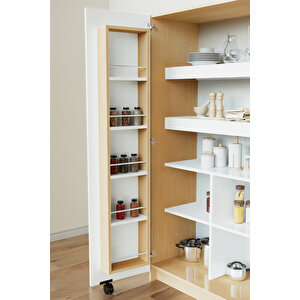 "zelvin" 2 Kapakli Raflı Kiler Dolabı Banyo Dolabı, Mutfak Dolabı Çok Amaçlı Dolap