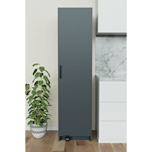 "zelvin" Tek Kapakli Raflı Kiler Dolabı Banyo Dolabı, Mutfak Dolabı Çok Amaçlı Dolap