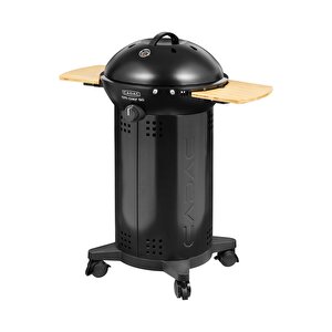 Cadac Citi Chef 50 Siyah Barbekü - Greengrill Kaplama, Termometreli Kapak