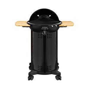 Cadac Citi Chef 50 Siyah Barbekü - Greengrill Kaplama, Termometreli Kapak