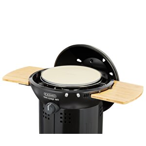 Cadac Citi Chef 50 Siyah Barbekü - Greengrill Kaplama, Termometreli Kapak