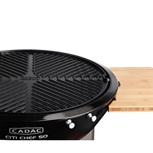 Cadac Citi Chef 50 Siyah Barbekü - Greengrill Kaplama, Termometreli Kapak