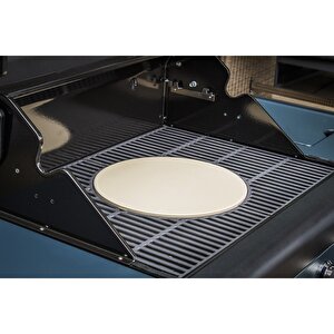 X350 Klasik Gri Mavi Gazlı Barbekü - Led Işıklı Düğmeli, 3 Brülörlü