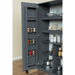 "zelvin" 2 Kapakli Raflı Kiler Dolabı Banyo Dolabı, Mutfak Dolabı Çok Amaçlı Dolap