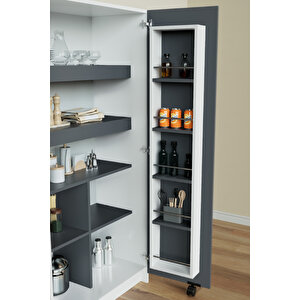 "zelvin" 2 Kapakli Raflı Kiler Dolabı Banyo Dolabı, Mutfak Dolabı Çok Amaçlı Dolap