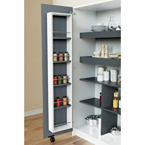 "zelvin" 2 Kapakli Raflı Kiler Dolabı Banyo Dolabı, Mutfak Dolabı Çok Amaçlı Dolap