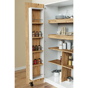 "zelvin" 2 Kapakli Raflı Kiler Dolabı Banyo Dolabı, Mutfak Dolabı Çok Amaçlı Dolap