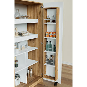 "zelvin" 2 Kapakli Raflı Kiler Dolabı Banyo Dolabı, Mutfak Dolabı Çok Amaçlı Dolap