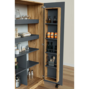 "zelvin" 2 Kapakli Raflı Kiler Dolabı Banyo Dolabı, Mutfak Dolabı Çok Amaçlı Dolap