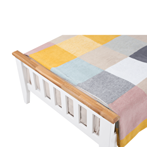 Perla Modern İnci Beyaz Tek Kişilik  Karyola 90x190