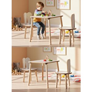Montessori̇ Beyaz Çocuk Çalişma Masasi Mdf (sandalyesi̇z) Beyaz